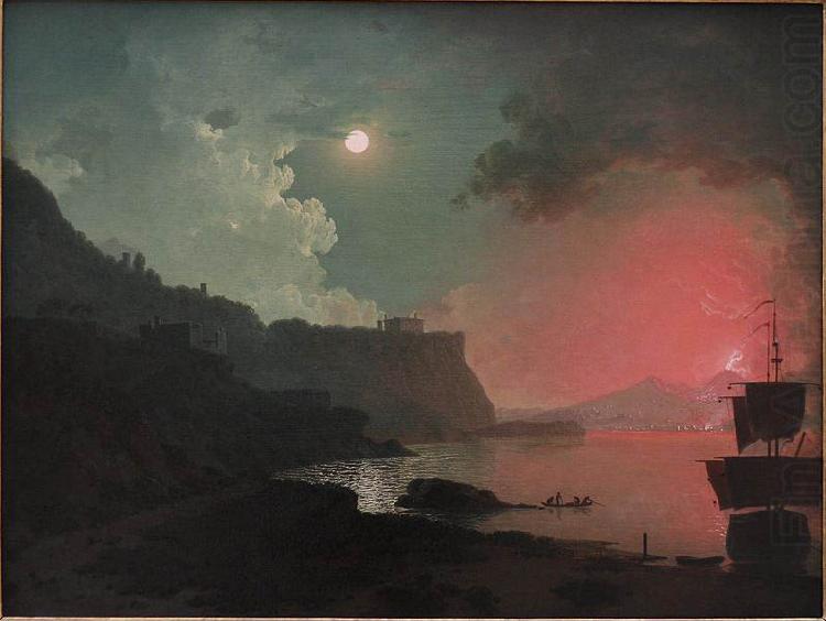 Vesuvius from Posxllipo, Joseph wright of derby